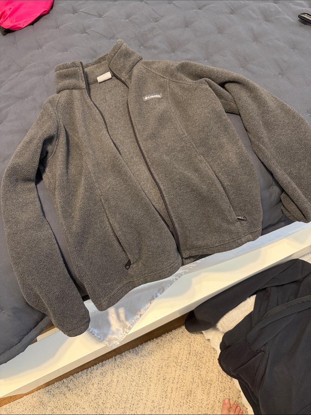 Columbia Women’s Gray Full-Zip Lightweight Fleece Jacket